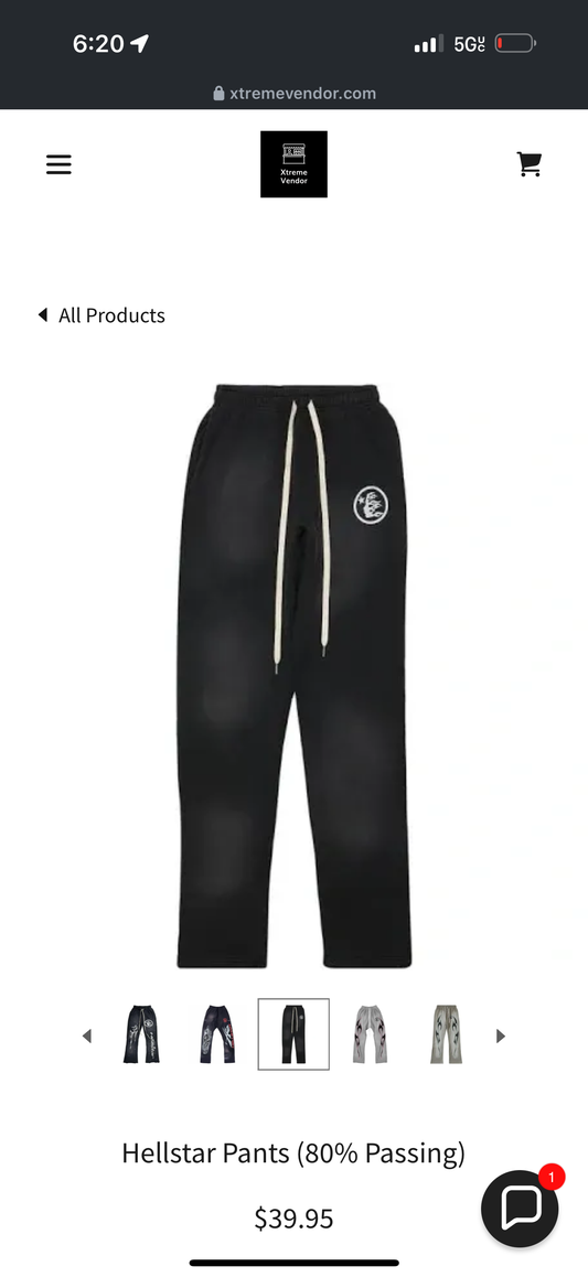 Hellstar Uniform Sweats Black